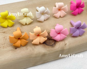 22×25mm Long Stem Polymer Clay Puakenikeni Beads, Puakenikeni Flower,Hawaiian Puakenikeni, WATERPROOF Clay,Earring Purse Car Lei Supplies