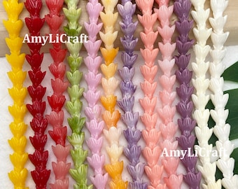 10×13mm Hawaiian Pakalana Flower Beads,WATERPROOF&Resin Coral Pakalana Flower,Hawaiian Lei,Crafts/Purse Lei/CarLei Making,Lei Supplies