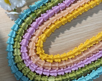 Crown Flower Beads in Hawaiian Style,WATERPROOF Resin&Coral Crown Flower Beads, PuaKalaunu Beads,Garland Lei,Purse Lei,Decorations,Car Lei