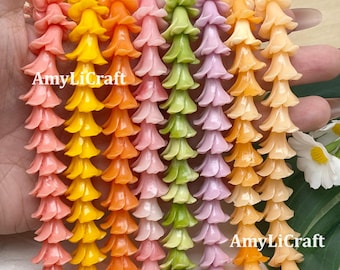 12×14/15×17mmHawaiian Plumeria Beads,Pink White Yellow Plumeria Clay Flower,WATERPROOF Resin & Coral Powder Beads,Lei Supplies,Purse Car Lei