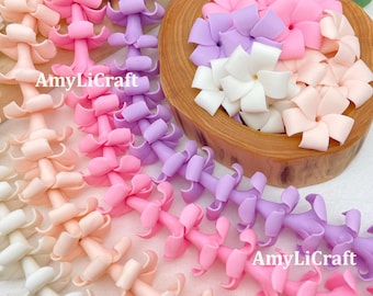 30×17mmLarge Polymer Clay Puakenikeni Beads, PinkPurple Puakenikeni Flower,Short Stem Hawaiian Puakenikeni,WATERPROOF,Purse Car Lei Supplies