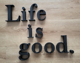 Testo e segnaletica personalizzati stampati in 3D / Le tue parole, la tua scelta