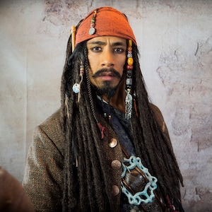 Darker Jack Sparrow Dreadlock Wig Pirates of the Caribbean 1