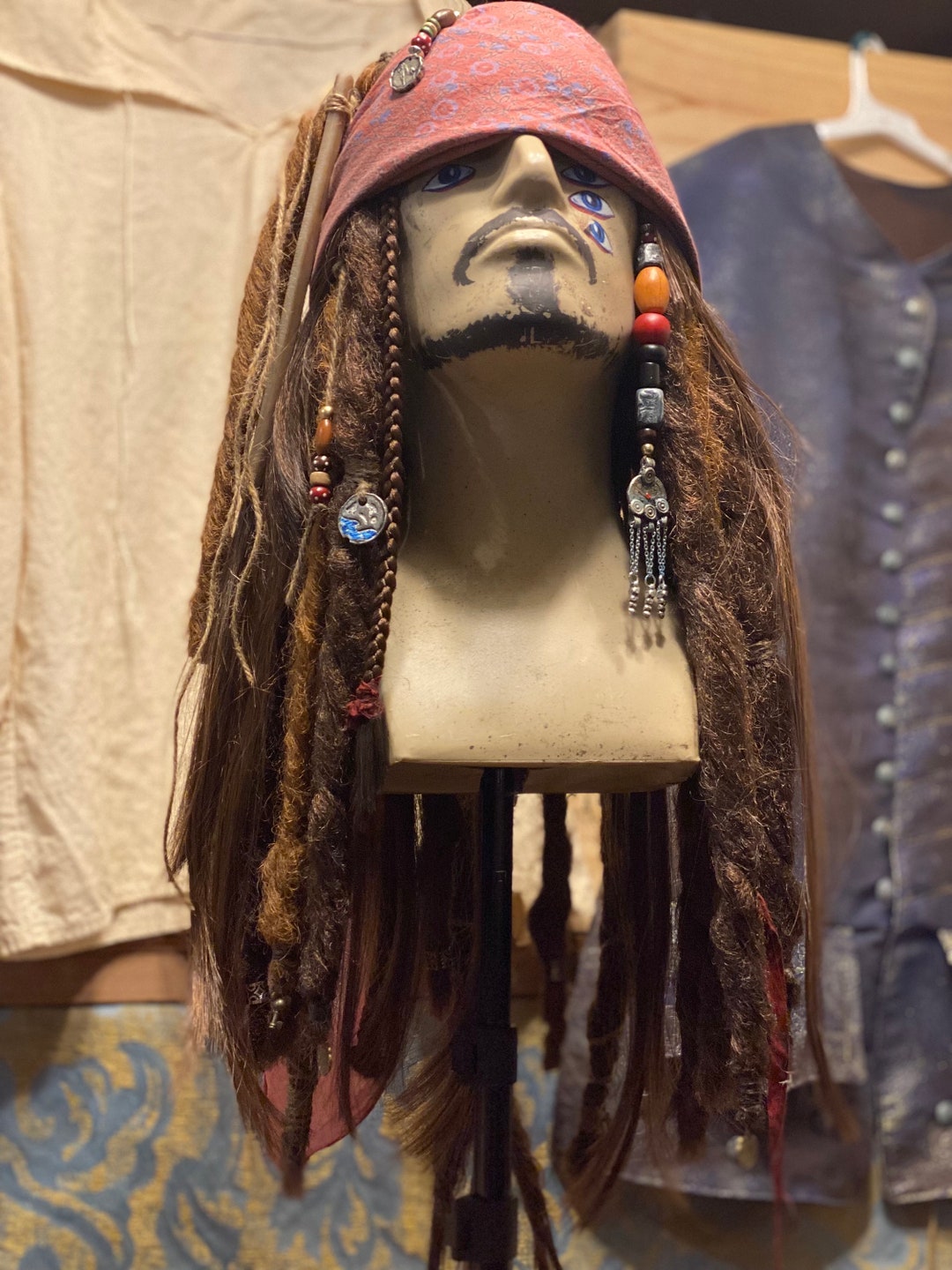 ジャック・スパロウのウィッグ パイレーツ1～3バージョン - Etsy