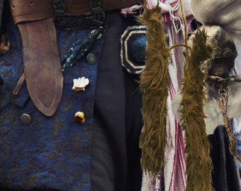 Jack Sparrow 2 Fur Tails for Hand Made Costume