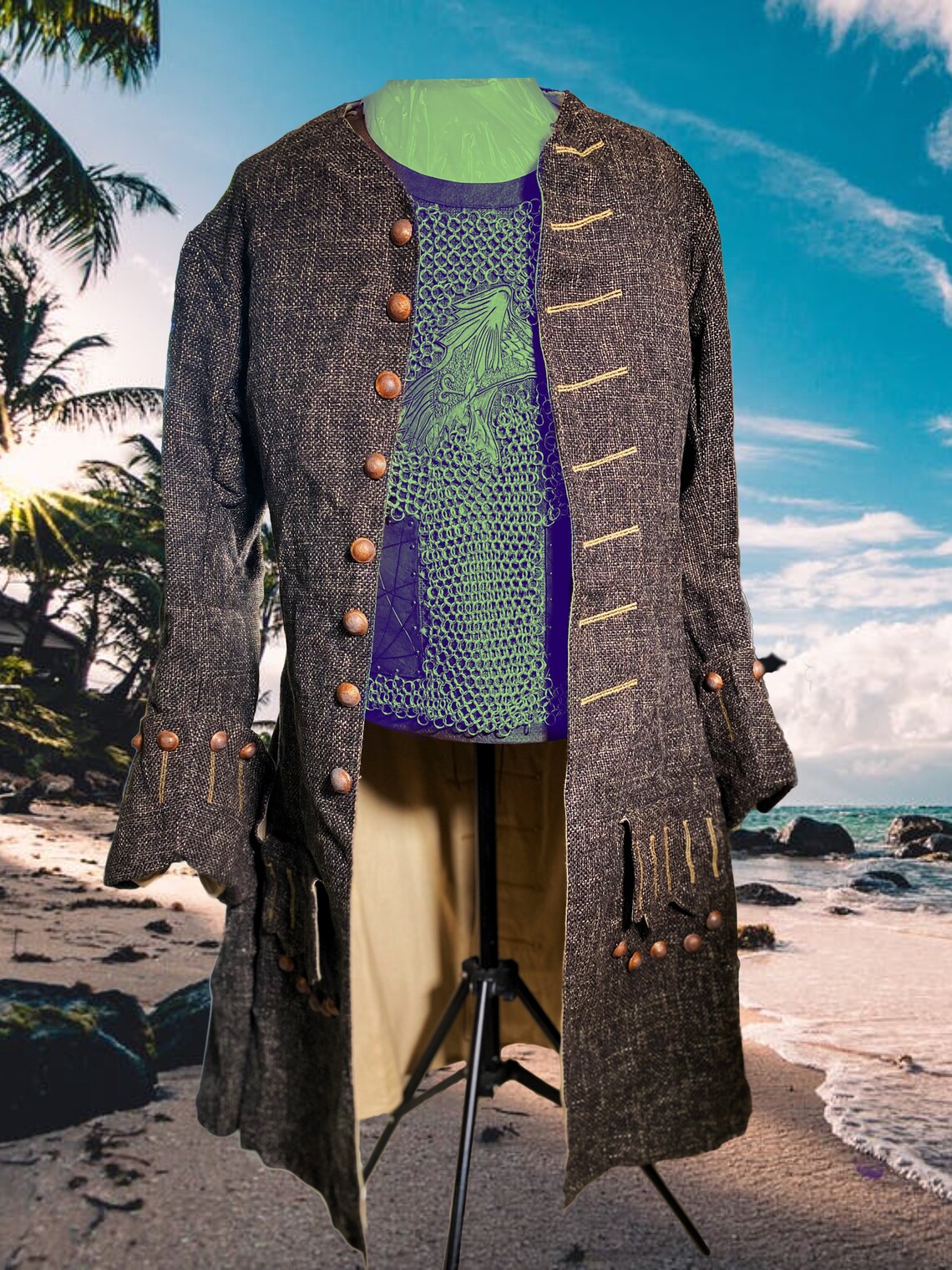 Jack Sparrow halloween costume Frock Coat only Etsy