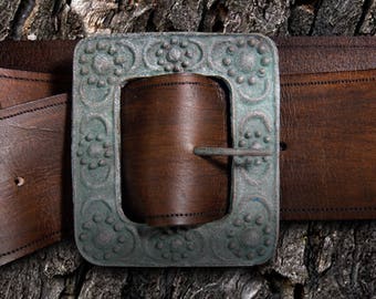 Jack Sparrow Belt & Flower Buckle Costume Replica