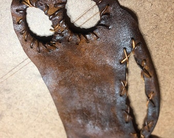 Captain Jack Sparrow Leather Palm Glove Wrist Wrap Costume Replica Prop