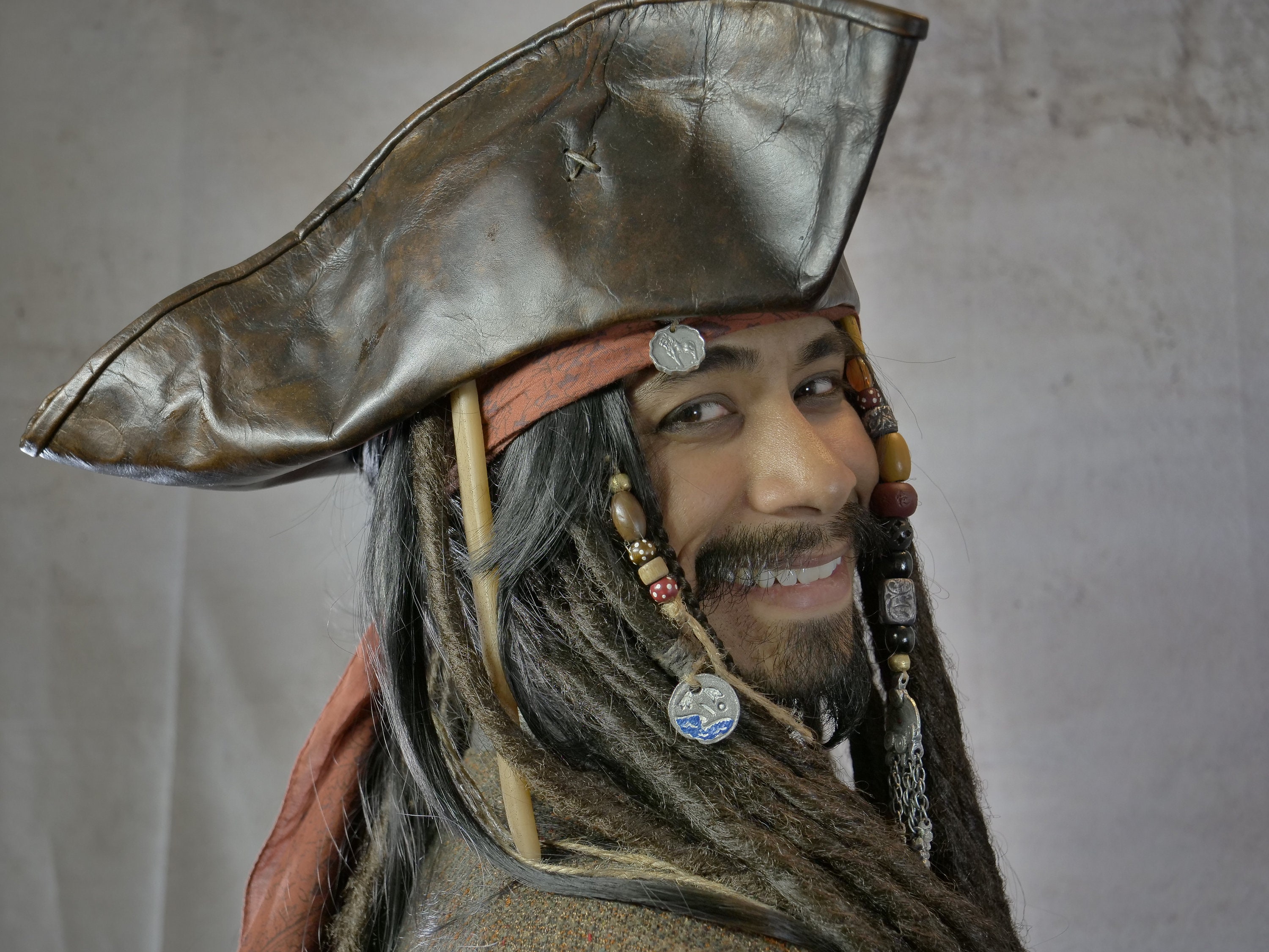 ジャックスパロウ ウィッグ ヴィンテージ パーツ 装飾 ジャック