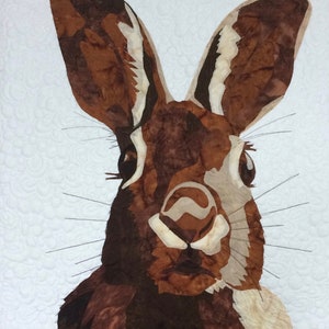 Modello per trapunta artistica con coniglio da scaricare, 20" x 31"