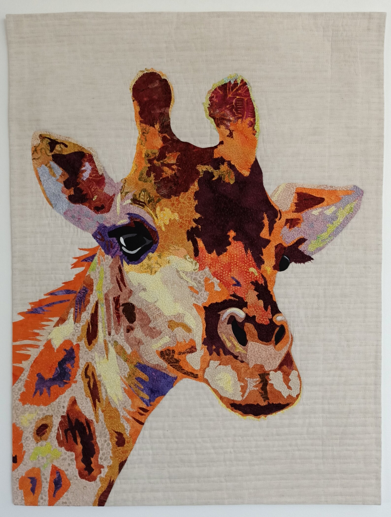 Giraffe Applique Art Quilt Pattern Download Etsy
