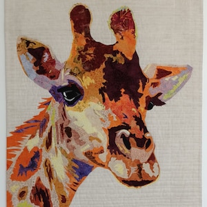 Giraffe wall quilt Applique Art Quilt Pattern download
