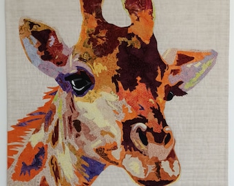Giraffe wall quilt Applique Art Quilt Pattern download