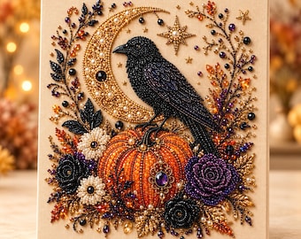 Halloween-Geister-Diamantmalerei-Set für Kinder und Erwachsene, DIY-Perlenkunst-Bastelset, Mosaik für Anfänger, Schlafzimmerdekoration, Halloween-Geschenk