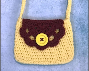 Toy Crocheted Purse for kids ! - Ready to Ship!