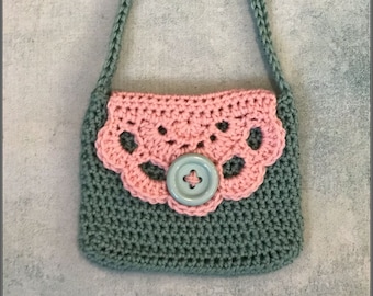 Toy Crocheted Purse for kids ! - Ready to Ship!