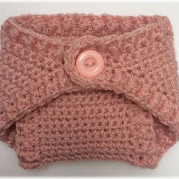 Crocheted Newborn Diaper Cover Pattern !  Instant download !