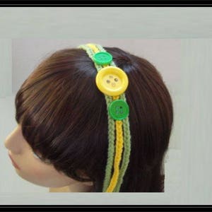 4 Crocheted Headbands and Hairclip!  SALE!  Various sizes!  Ready to ship!
