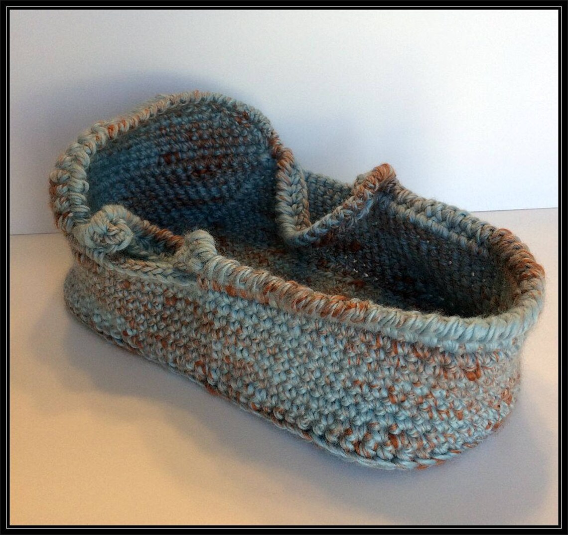Crocheted Toy Doll Moses Basket Pattern Etsy