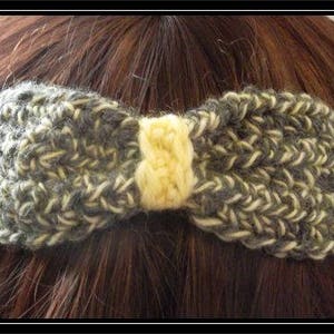 4 Crocheted Headbands and Bow Hairclip!  SALE!  Various sizes!  Ready to ship!