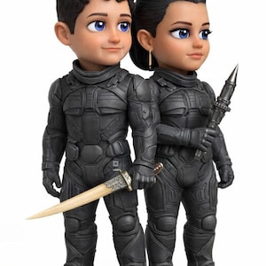 Custom Couple Caricature Statue – Personalized 3D Figurine from Photo image 4
