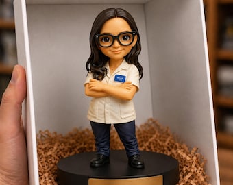 Gepersonaliseerd 3D-beeldje | Aangepaste miniatuur van foto, 17 cm | Een cadeau dat ze niet verwachten