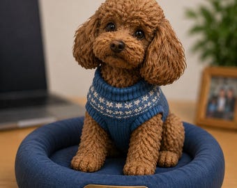 Statuetta 3D personalizzata di cane / Ritratto personalizzato di animale domestico / Regalo per amanti dei cani / Bulldog francese, Labrador, Golden Retriever e altri / Realizzato su ordinazione
