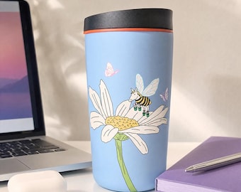 Tazza da caffè con illustrazione d'artista, bicchiere della serie "Piccolo Cavallo", tazza personalizzata con il logo dell'artista, regalo unico per lei, tazza creativa per l'ufficio.