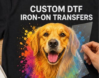 DTF Transfer Bügelbild personalisiert – Eigenes Logo Motiv auf Textil