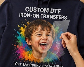 Bügelbild mit eigenem Logo – DTF Transferdruck für Kleidung