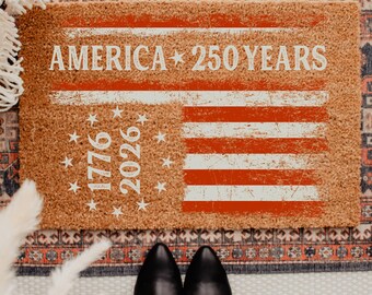 250th Anniversary of America Doormat ,America Freedom, 4th of July Door Mat, Doormat, USA Independence Day Decor, Outdoor Welcome Mat