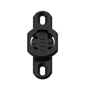 May include: A matte black plastic mounting bracket featuring a central circular locking mechanism with the word ZINE embossed in the center. The bracket has two elongated oval screw holes at the top and bottom for secure attachment to surfaces.