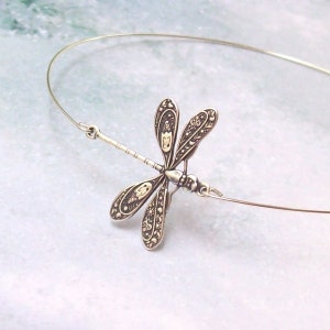 Dragonfly Bracelet, Dragonfly Bangle, arm bracelet, stacking bracelet, silver dragonfly, minimal, stainless, hypo allergenic, boho, insect