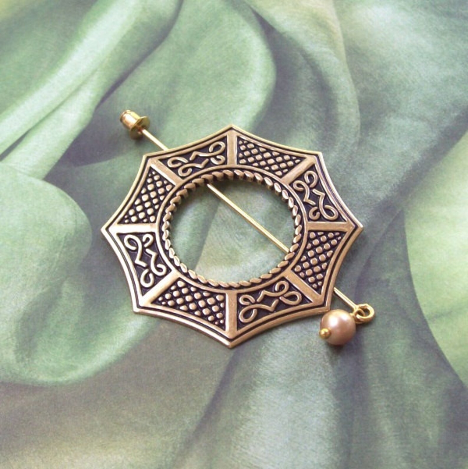 Celtic Shawl Pin Celtic Lapel Pin Gold Shawl Pin Stick Pin Etsy