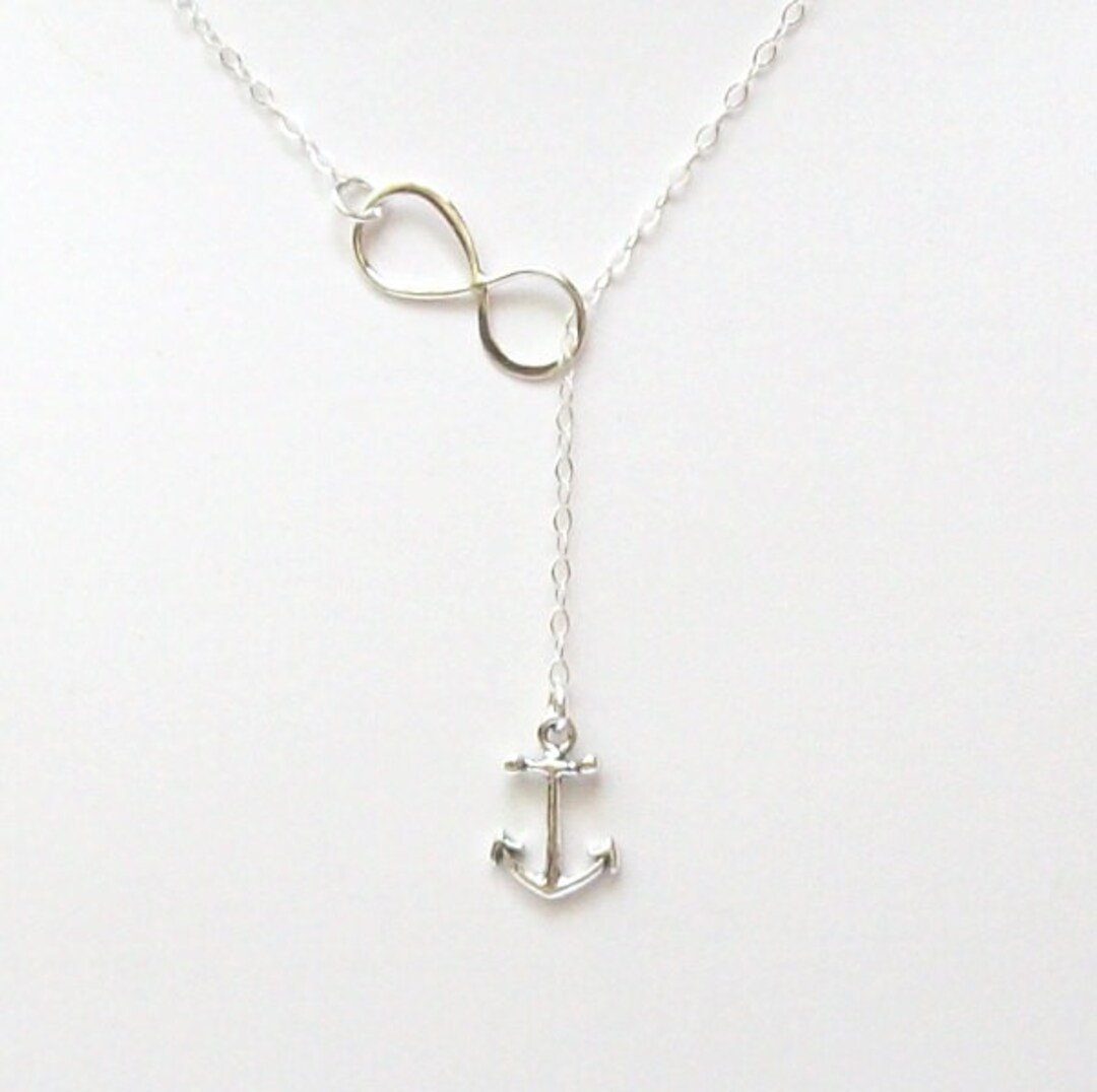 Infinity anchor necklace Clearance