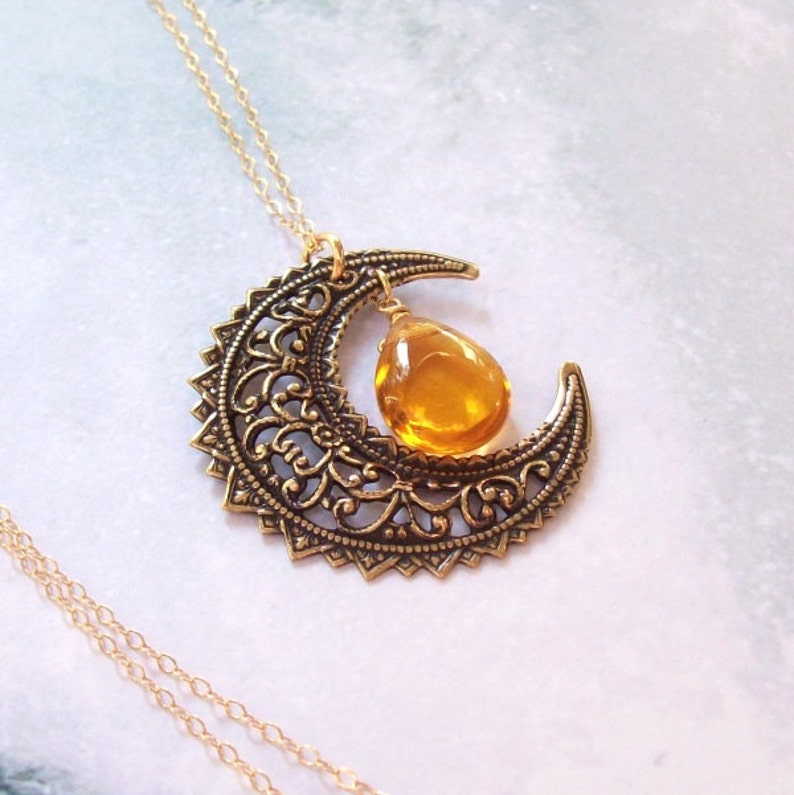 Harvest moon necklace Clearance