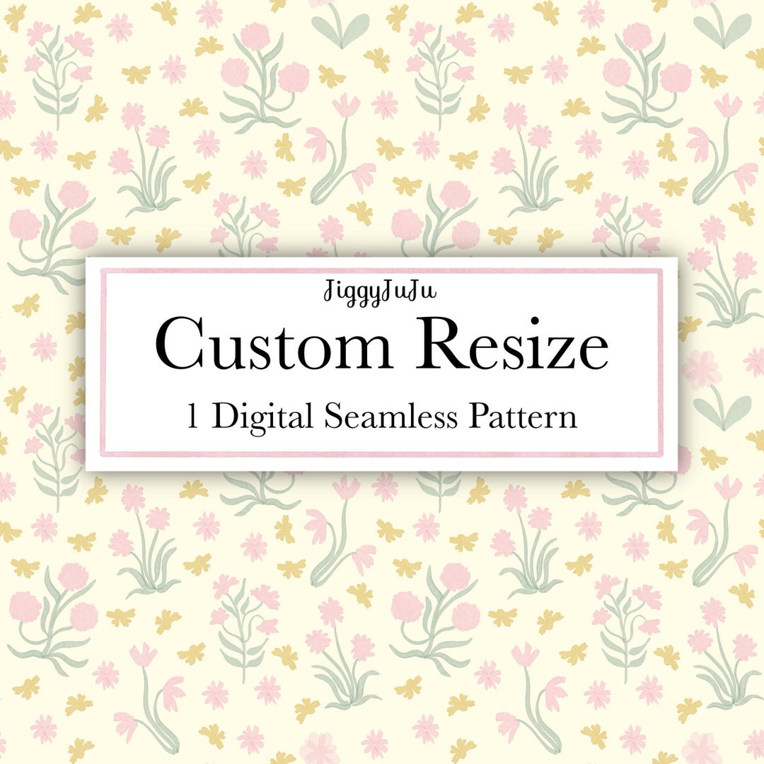 Custom Digital Seamless Pattern Resize Service (1 Pattern) - Etsy