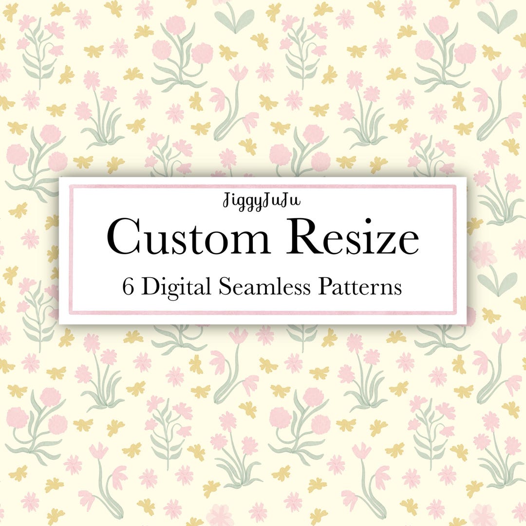 Custom Digital Seamless Pattern Resize Service (6 Patterns) - Etsy