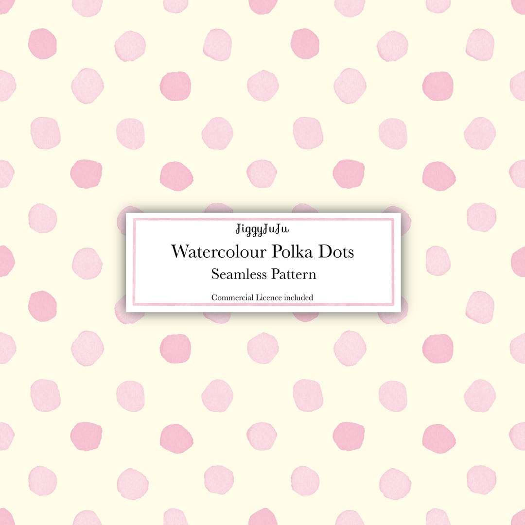 Blush Pink Polka Dot | Digital Paper | Seamless Pattern | Watercolour ...