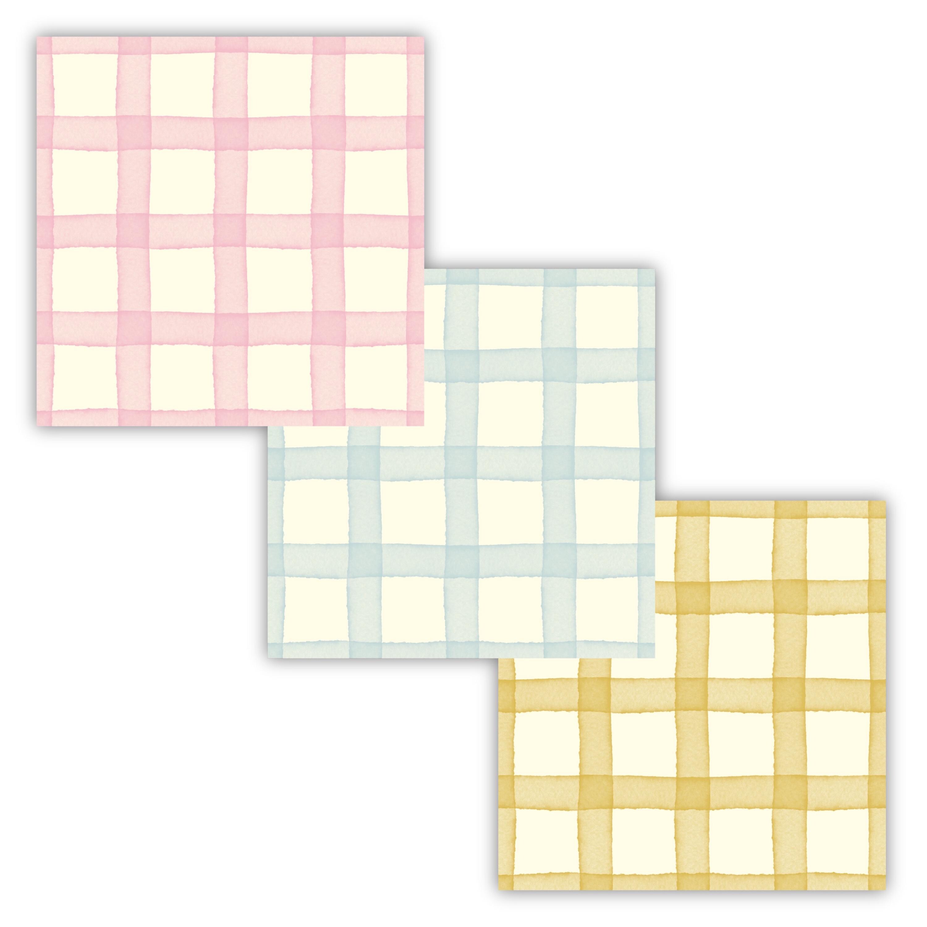 Watercolour Gingham | 6 Seamless Patterns Bundle | Digital Paper ...