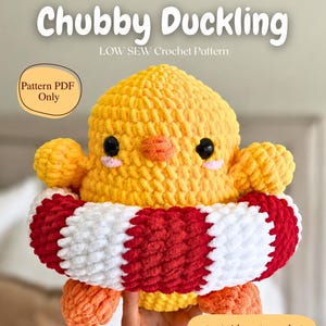 Patrón de ganchillo para patito regordete – Peluche amigurumi de fácil confección (Descarga en PDF)
