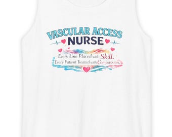 Camiseta sin mangas para enfermera de acceso vascular / Ilustración de enfermera registrada
