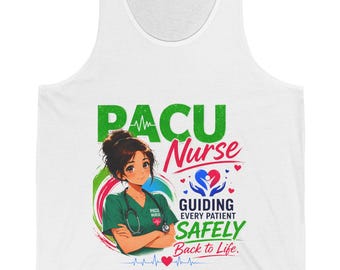 PACU Nurse illustration Tank Top | PACU guiding every patient safely back to life shirt