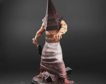 Crimson Execution Warden | Pyramid Helm Punisher | STL 3D PRINT | Psychological Horror Statue