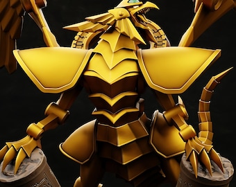 Solar Ascendant Sun Dragon | Celestial Flame Deity | STL 3D PRINT | Mythic God Statue