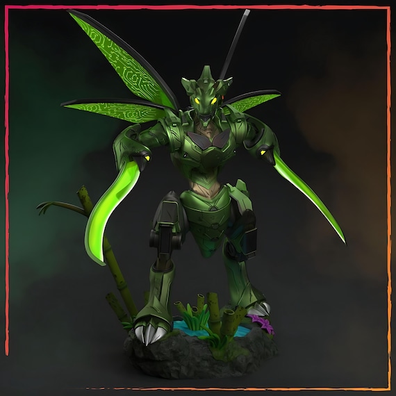 Cyber Blade Mantis | Mecha Insect Assassin | Resin STL | 3D PRINT FILES