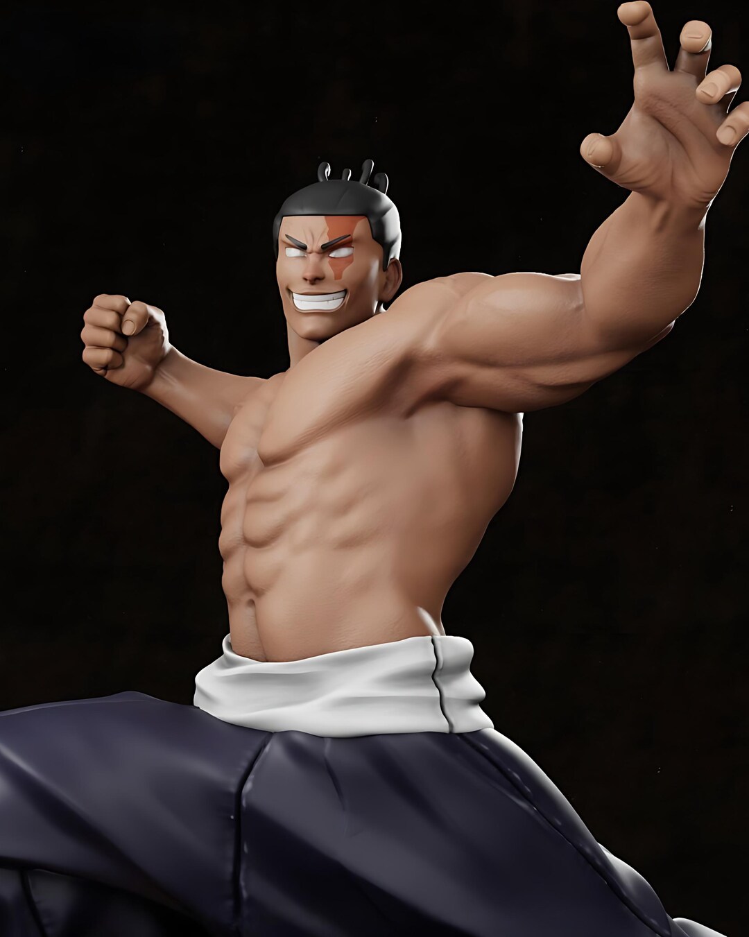 Battle-hardened Muscle Monk | Cursed Combat Brawler | STL 3D PRINT ...