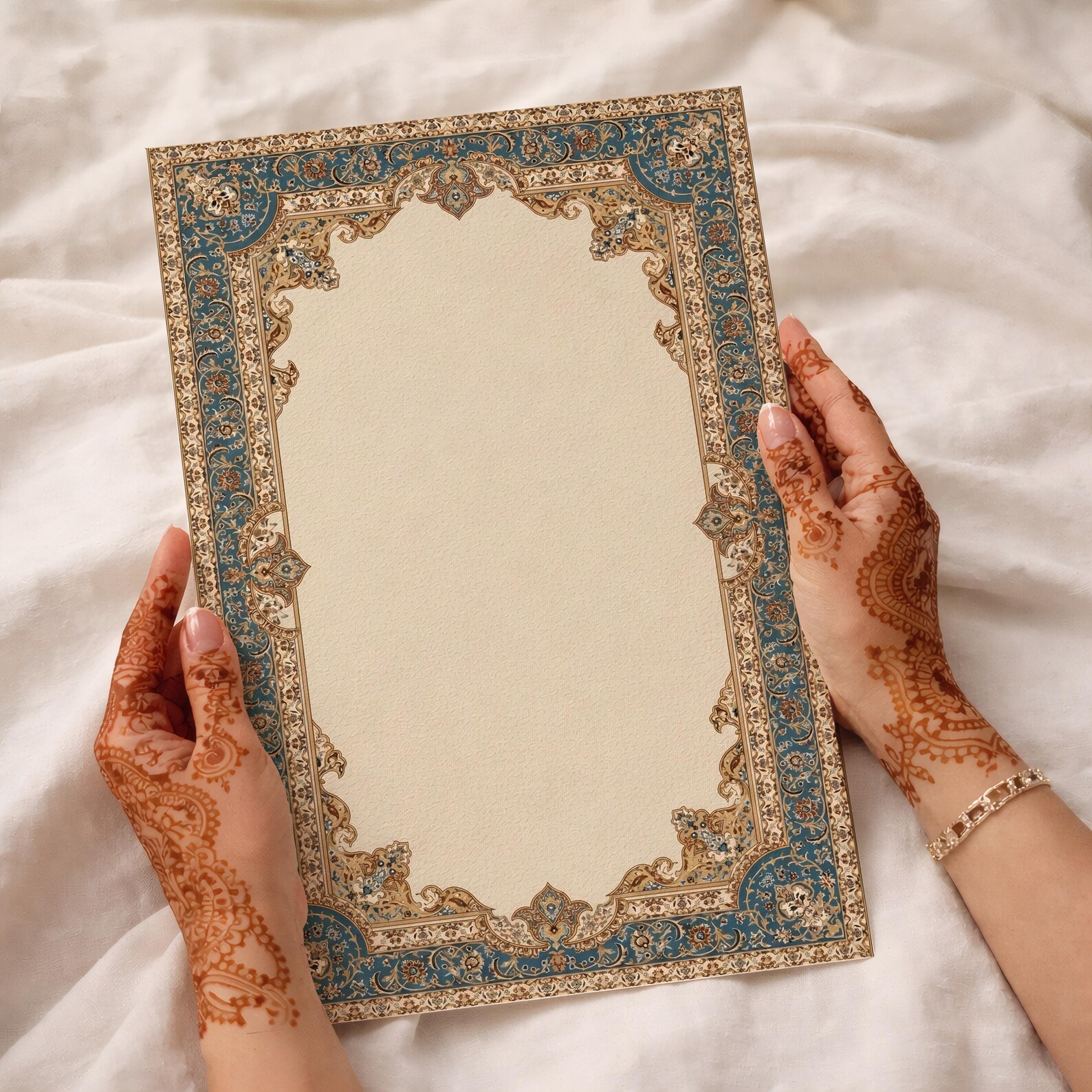 Rug Border Frame A3 A4 Printable, Iranian Carpet Ornate Floral Border ...