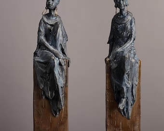 African figures abstract resin statues---The charm of coming from the Sahara Desert
