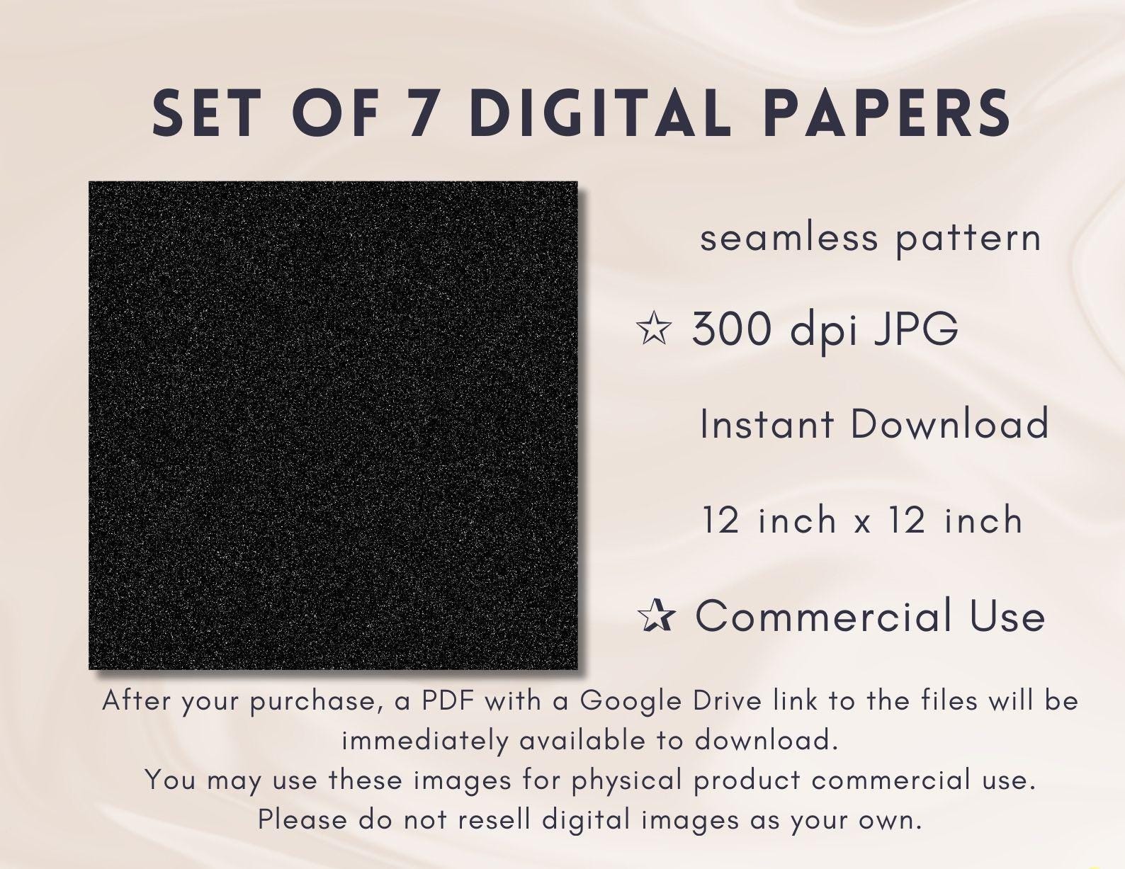 Silver Glitter Digital Paper, Scrapbook Texture Pack (digital Download ...